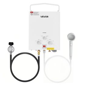 Portable Propane Water Heater, 6L Tankless Outdoor Water Heater, 41000 BTU 1.58 GPM Instant Hot Water