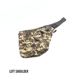 Men's Nylon Shoulder Bag; Multifunctional Concealed Tactical Storage Bag; Holster (Color: ACU Left, Material: Nylon)